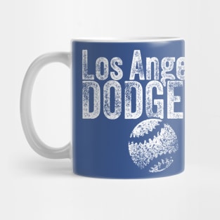 DODGERS Baseball Weathered Mug